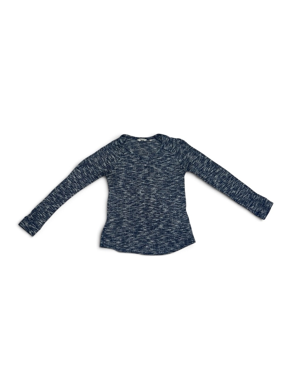 Reitmans Blue Knitted Crochet Lightweight Long Sleeve Shirt Women’s Size Medium